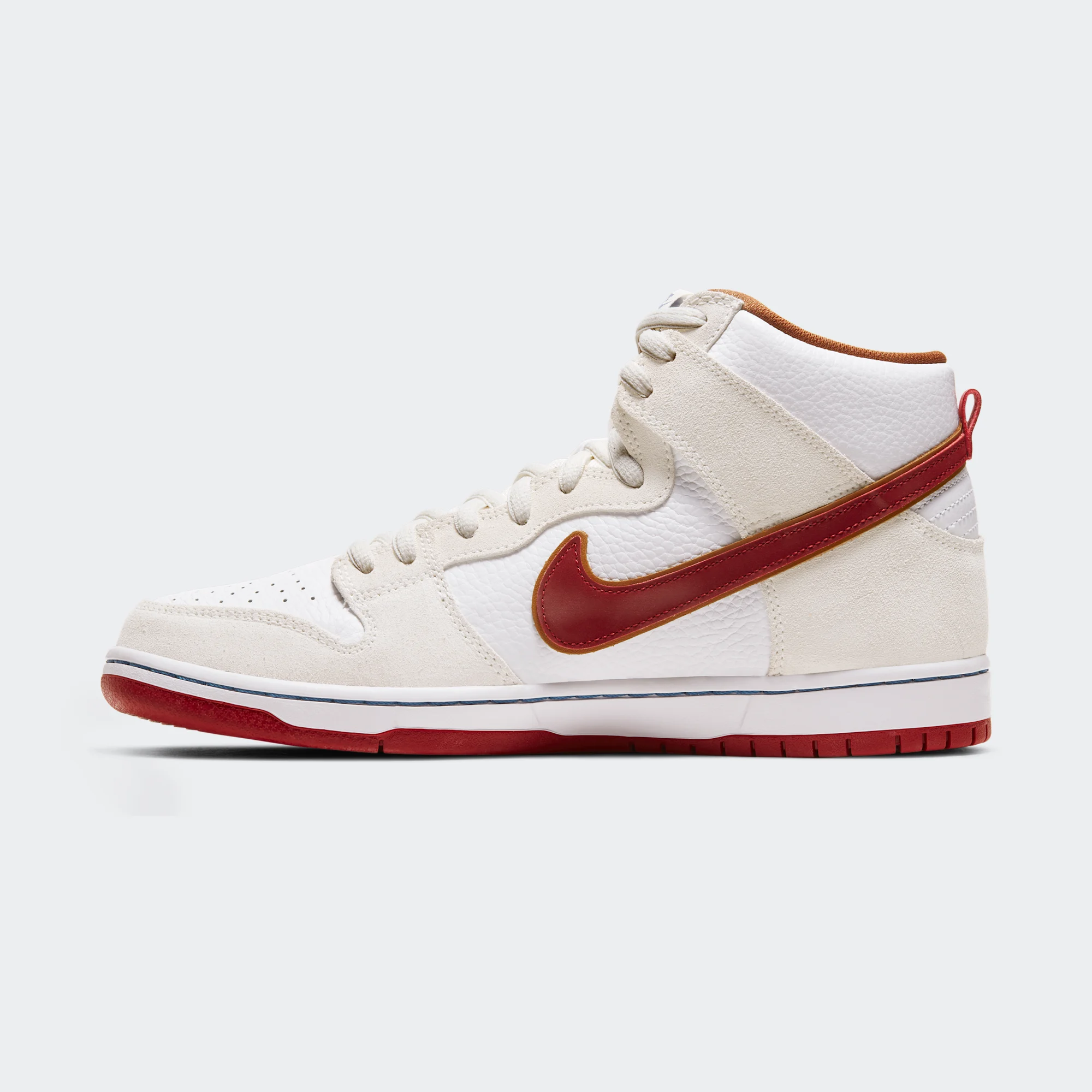 Nike SB Dunk High Pro "Sail & Team Crimson"