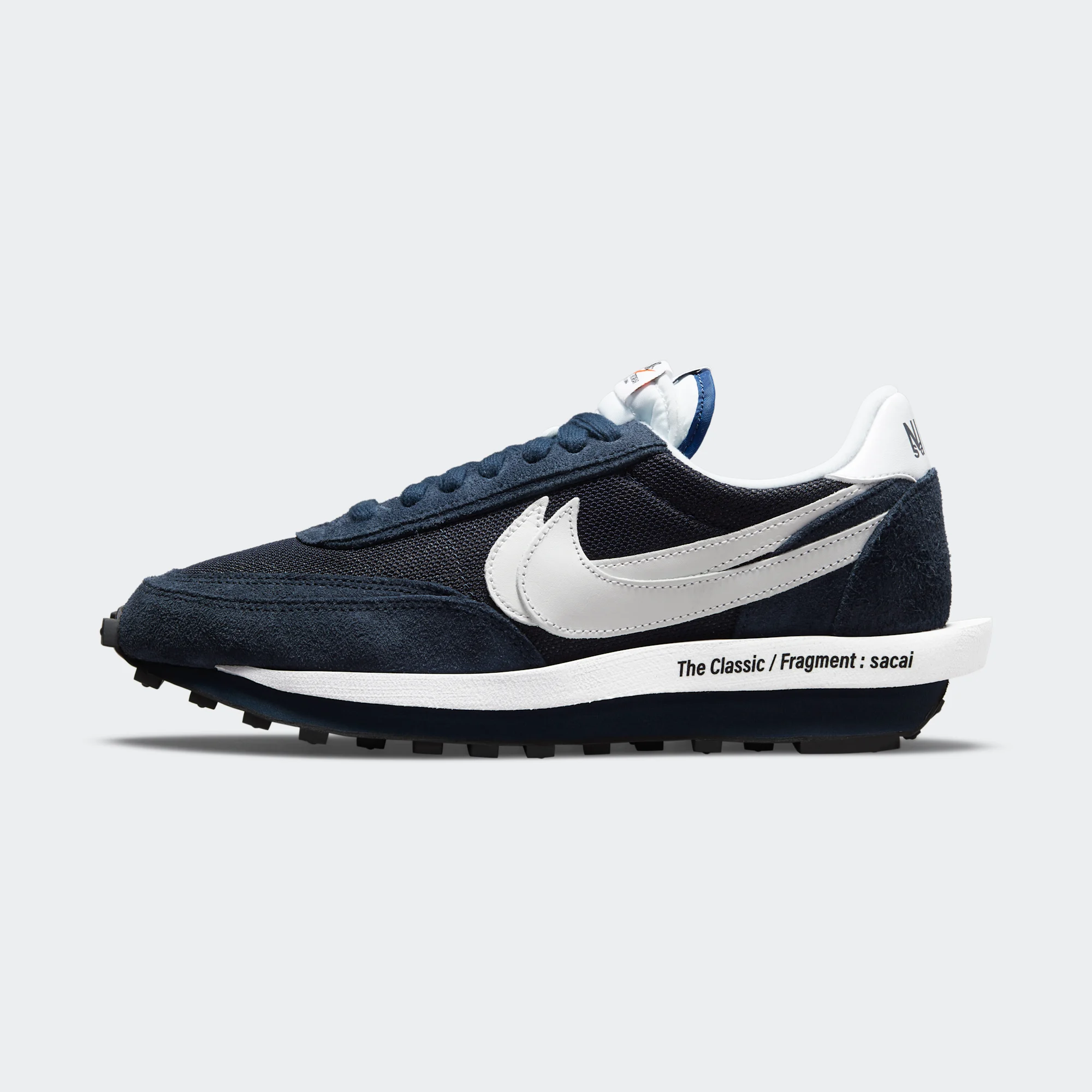 Sacai x Fragment x Nike LDWaffle "Blue Void"